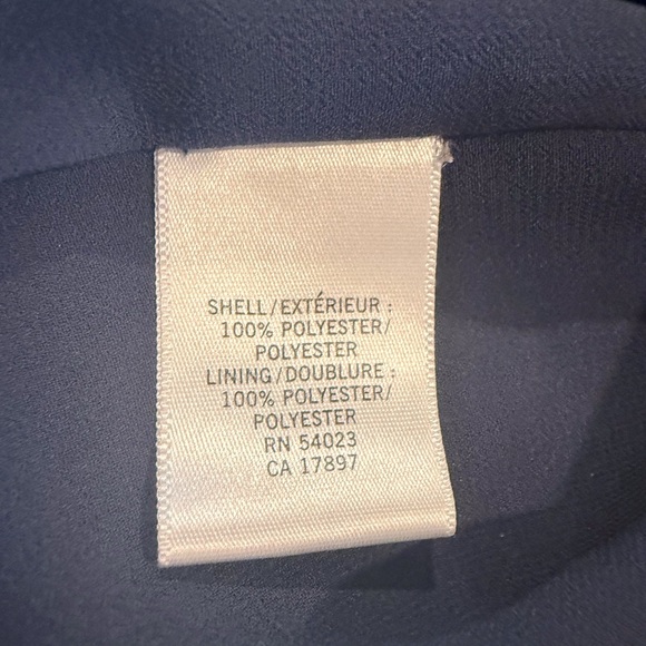 Banana Republic Navy Blue Colorblock Border Print Dress – Size 10 NWOT - Picture 11 of 13